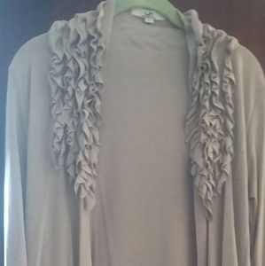 NWOT Ruffled Cardigan